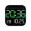 Multifunctional LED Wall Clock with Remote Control, Timer, Countdown, Temperature Display, Green 1