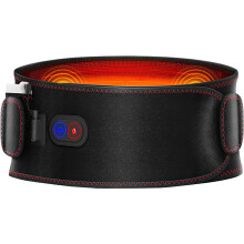 Ceinture chauffante pour la taille avec batterie de 5000 mAh, ceinture de massage chauffante portable pour le bas du dos et l'abdomen
