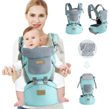 Porte-bébé ergonomique 9 en 1 pour nouveau-nés et jeunes enfants, 4 positions de portage, support pour bébé devant et derrière