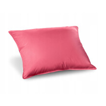 Oreiller demi-duvet 50x60 rose 0,9 kg garnissage naturel 100% coton