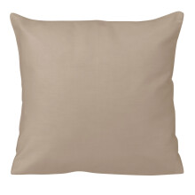 Taie d'oreiller en satin 40x40 beige foncé 041 couleur unique