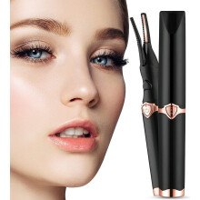 Recourbe-cils chauffant, recourbe-cils électrique rechargeable par USB avec 3 réglages de température pour un effet liftant et cuilléré long
