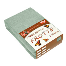 Drap-housse en éponge 160x200 olive 013 KARO