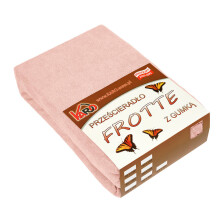 Drap-housse éponge 160x200 saumon 006 KARO