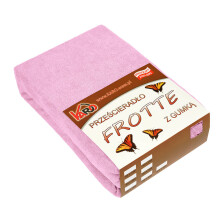 Drap-housse en éponge 90x200 rose clair 018 KARO