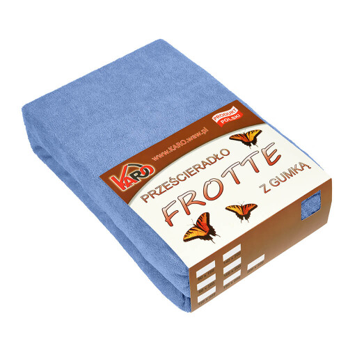 Drap-housse éponge 120x200 bleu 038 KARO