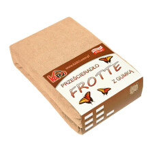 Drap-housse en éponge 180x200 beige foncé 010 KARO