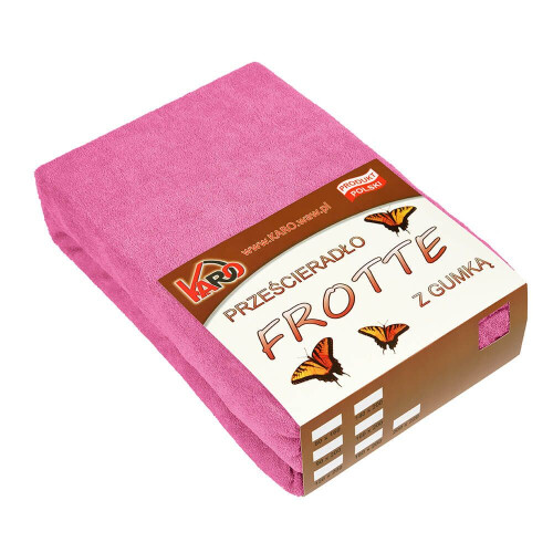 Drap-housse en éponge 180x200 amarante 021 KARO