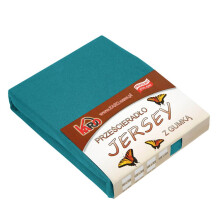 Drap-housse en jersey 140x200 turquoise mer 048 KARO