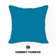 Taie d'oreiller 40x40 Minky turquoise foncé 14