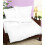Parure de lit 160x200 blanche 01, boutons 100% coton uni 1