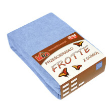 Drap-housse en éponge 80x200 bleu 028 KARO