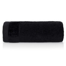 Serviette Vito 30x50 cm, coton éponge noir, 550 g/m²