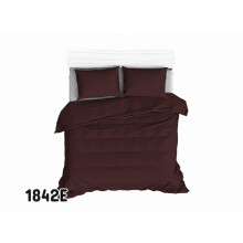Drap-housse en coton 160 x 200 cm, référence 1842E, bordeaux, coloris simple