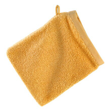 Gant de toilette en tissu éponge 500 g/m² - moutarde - Mono