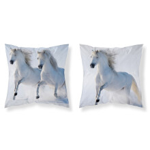 Taie d'oreiller enfant 40x40 chevaux blancs MF 10 Enfants 114