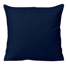 Taie d'oreiller en satin 40x40 bleu marine 026 couleur unique
