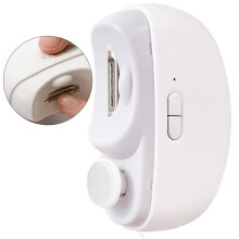 Elektrischer Nageltrimmer für Kinder und Erwachsene, automatische Nagelfeile mit Licht, zwei Geschwindigkeitsstufen, Sicherheitsmodus, USB-C