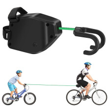 Elastisches 2,5 m langes Fahrrad-Abschleppseil mit Dreieckstasche, 500 lb Zugkraft für Eltern und Kind, geeignet für Mountainbikes und Kinde