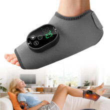 3-in-1-Fußmassagegerät, kabellose, beheizbare Knöchelbandage, 3 Vibrationsmodi, 6 Temperaturstufen, ideal für die Achillessehne