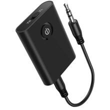 2-in-1 Bluetooth 5.0 Funk-Audio-Sender-Empfänger-Adapter mit 3,5-mm-Klinkenstecker, kompaktes, tragbares Design