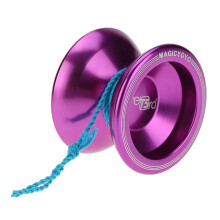 (Purple) Professional Magic Yoyo T5 Overlord Aluminum Alloy Metal Yoyo 8 Ball