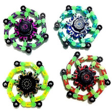 25-26 4pcs,diy Deformable Robot Fingertip Toys ,decompression Spinner,deformable Creative Mechanical Gyro Toys,stress Relief Mechanical Chain Toy East