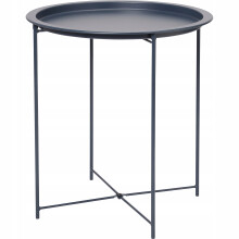 Bord med DR-ST429NY marineblå bordplade, 47 cm