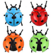 4 Pcs Wind Up Walking Ladybird Animal Toys Novelty Outdoor Yard Decorations