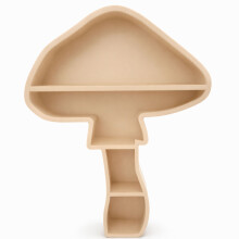 Mensola decorativa beige a forma di fungo - da parete o da appoggio