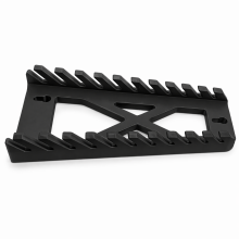 Organizzatore per chiavi a forchetta e ad anello, supporto da officina nero