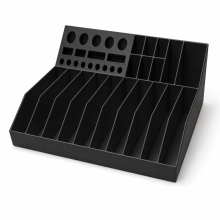 Organizzatore nero per attrezzi da officina, per cacciaviti e pinze