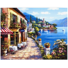 DIPINTO CON I NUMERI 40x50 cm CON CORNICE 350 g/m² DIPINTO DA FOTO