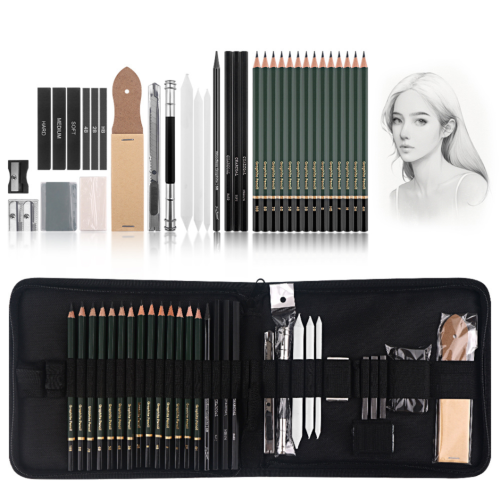 Ensemble de crayons de dessin professionnels XL