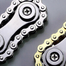 Chain Tooth Flywheel Fidget Spinner Adult Finger Small Spinner Boring Decompression Car Chain Spinning Metal Toy, Silver Starlight