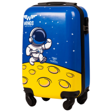 BØRNEKUFFERT MED HÅRDE VINGER BLÅ ASTRONAUT XS 18"