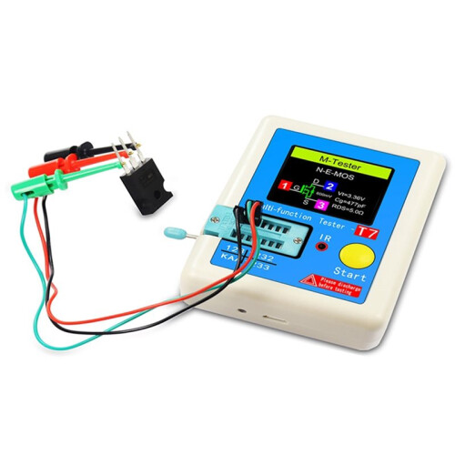 -TC1 TFT LCD Display Multi-Meter Transistor Tester Diode Triode Capacitor Resistor Test Meter MOSFET NPN PNP Triac 1