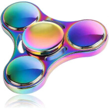 Fidget Spinner Toy Durable Stainless Steel Bearing High Speed Spins Precision Metal Hand Spinner Edc Adhd Focus Anxiety Stress Relief