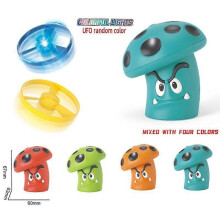 Cute and creative little mushroom pocket novelty push-to-fight spinning top children's toy gift