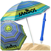 Parasol de plage à rayures