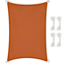 Voile d'ombrage imperméable de qualité supérieure rouge 4x6