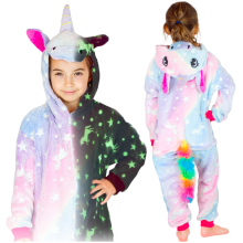 ZOLTA Body per bambini, unicorno viola luminoso 122-128