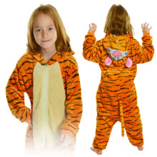 Pigiama intero da tigre per bambini, kigurumi, costume di carnevale 98-104