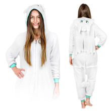 KIGURUMI fehér dühös pizsama kigurumi szárnyas egyrészes pizsama melegítőruha S