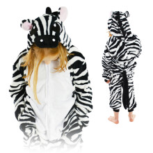 TONETI Costume Zebra tutina kigurumi pigiama caldo tuta per bambini 146-152 Tutina per bambini 022pcN zebra - 146-152