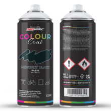 ProMatic Colour Coat Midnight Black RAL 9005 Satin 1K Acrylic Spray Paint 400ml