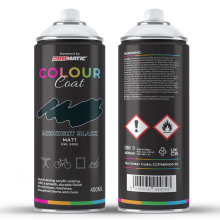 ProMatic Colour Coat Midnight Black RAL 9005 Matt 1K Acrylic Spray Paint 400ml