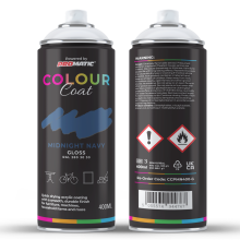ProMatic Colour Coat Midnight Navy RAL 280 30 30 Gloss Acrylic Spray Paint 400ml