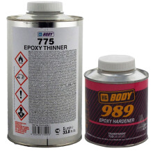HB Body Epoxy Primer Kit Includes 1 x 1L Epoxy Thinner 1 x 250ml Epoxy Hardener