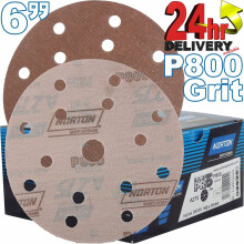 Norton Pro A275 self-grip discs 150 mm x 15H P800 Bx100